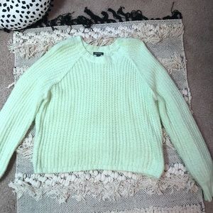 neon green sweater